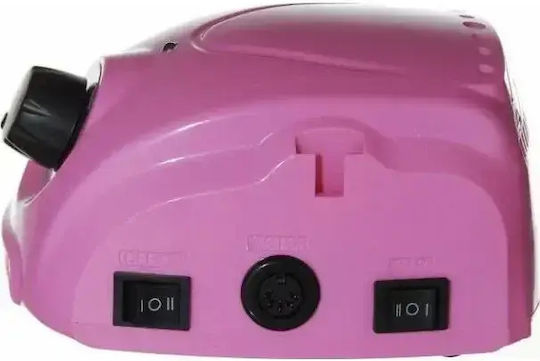 Factory Τροχός Νυχιών Ρεύματος 65W Ροζ 35000 Στροφών με Πεντάλ