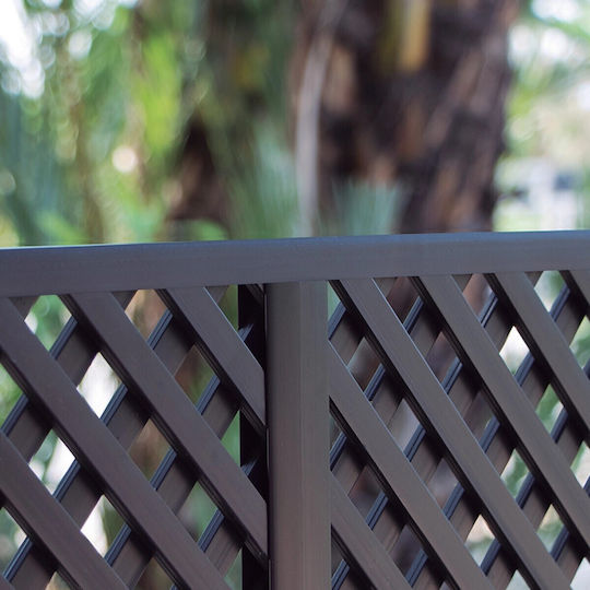 Showood Balustradă pentru Împrejmuire Grădină Gri din Plastic - Plastic 200buc 1buc Gray