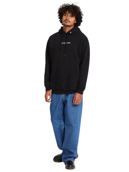 Sweatshirt With Hood Black
