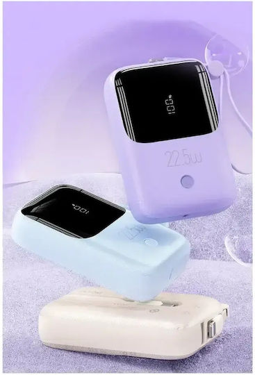 WK WP-53 Power Bank 10000mAh 22.5W με Θύρα USB-A και Θύρα USB-C Γαλάζιο