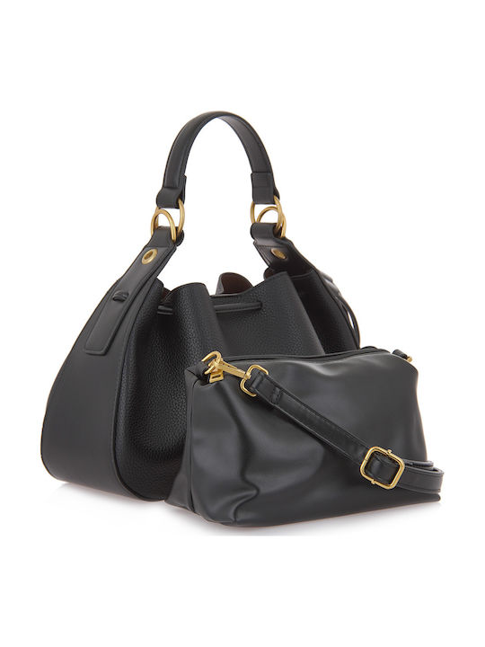 Women's Black Drawstring Bag