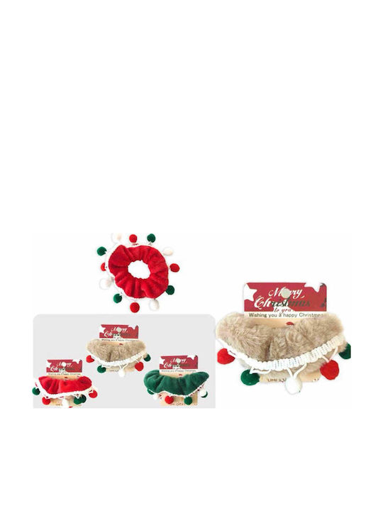 Χριστουγεννιάτικο Scrunchie Pom Pom 3 Χρώματα 1 Τμχ Χριστουγεννιάτικο Scrunchie Pom Pom 3 Χρώματα 1 Τμχ