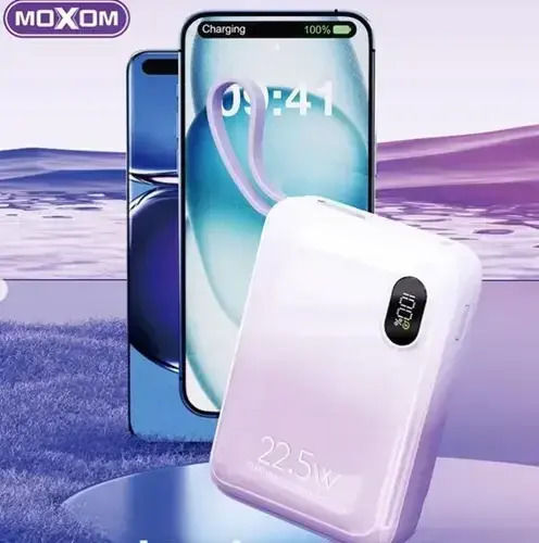 Moxom Mx-pb117 Power Bank 10000mAh 22.5W Purple