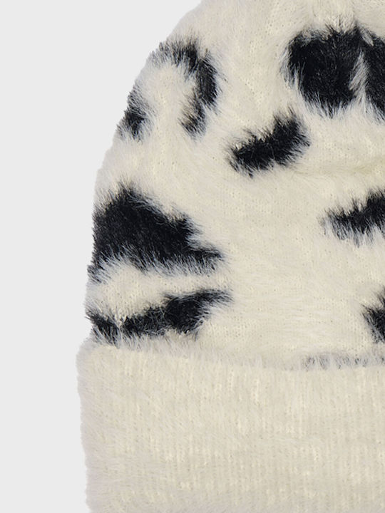 Beanie Beanie Knitted in Ecru color