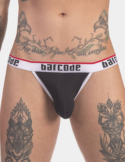Barcode Berlin Ανδρικό Εσώρουχο Jockstrap Μαύρο