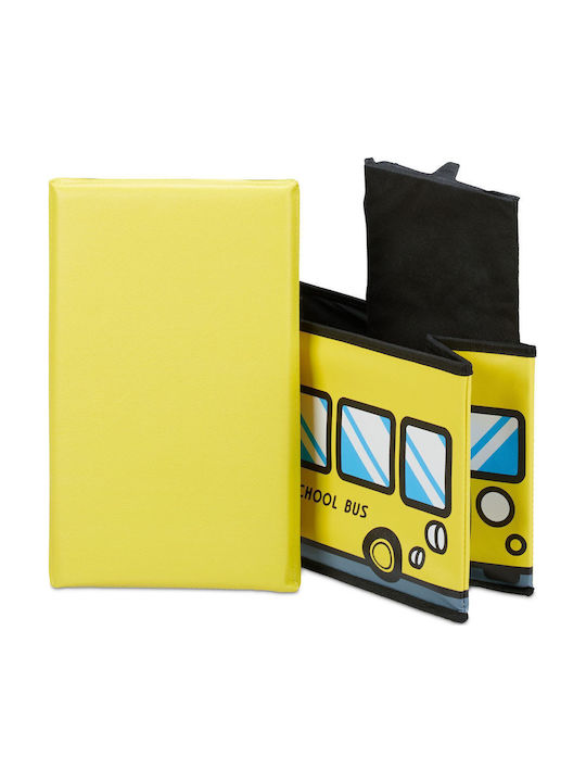 Relaxdays Children's Storage Box made of Fabric Yellow 27x40x25cm 1pcs
