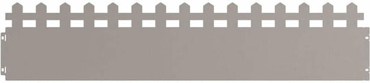 vidaXL Metal Garden Border in Brown Color 1.03m x 22cm