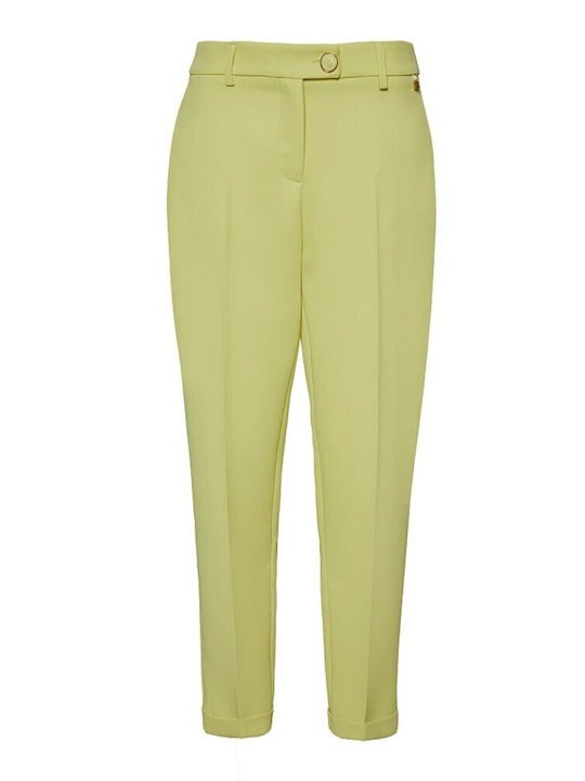 Damen Chino Hose Yellow