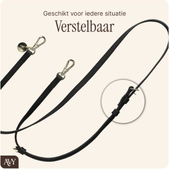 Avy Leather Crossbody Neck Strap Detachable Mobile Phone Cases Smartphones Leather Black 8719246497735