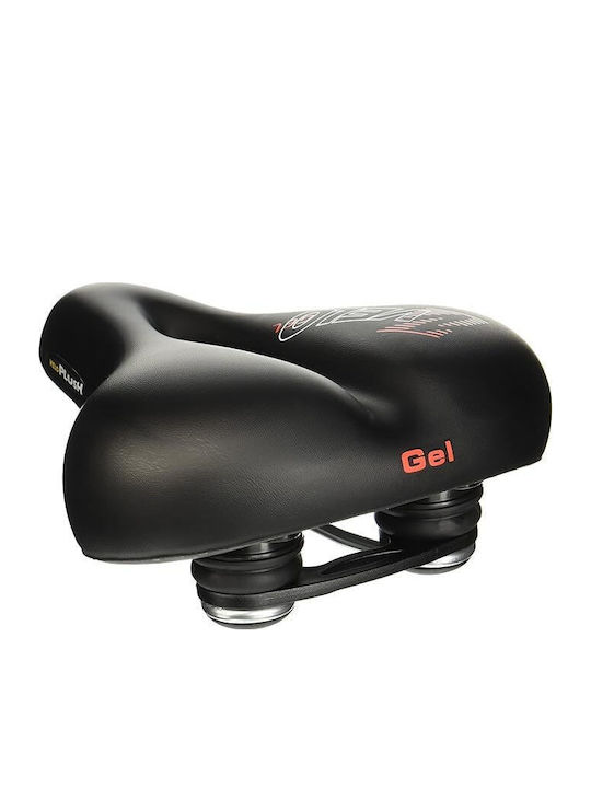 Velo Plush Gel Elasto Black Bicycle Saddle City