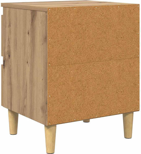 Комоди Дървени Кафяв 2бр 40x35x50см