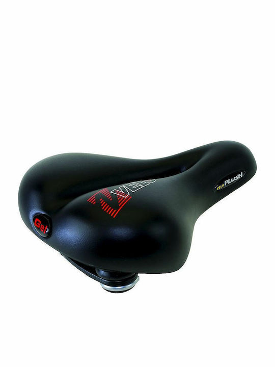 Velo Plush Gel Elasto Black Bicycle Saddle City