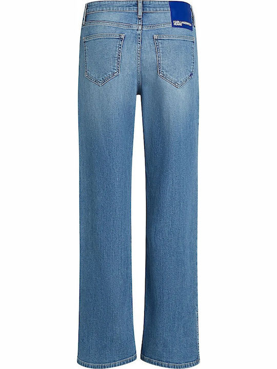 Talie joasă Blugi de damă cu croială relaxată Jean Blue A1W100351BM