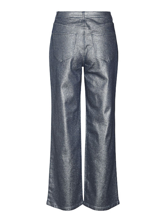 Ψηλόμεσο Γυναικείο Jean Παντελόνι σε Wide Γραμμή Medium Aged Denim