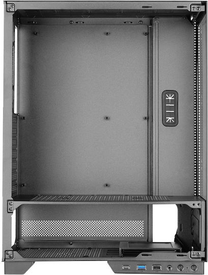 Mars Gaming MC-PULSAR Gaming Midi Tower Κουτί Υπολογιστή με Πλαϊνό Παράθυρο Μαύρο
