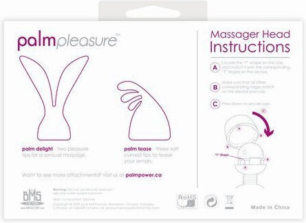 BMS Factory PalmBliss Head Attachment Κεφαλή για Δονητή 7.5cm Pink