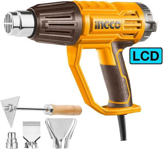 Ingco Heat Gun 2000W with Maximum Temperature 600°C HG200058