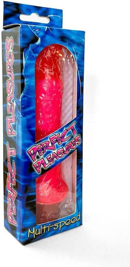 Seven Creations Jelly Anal Vibrator Πρωκτικός Δονητής Pink 16cm