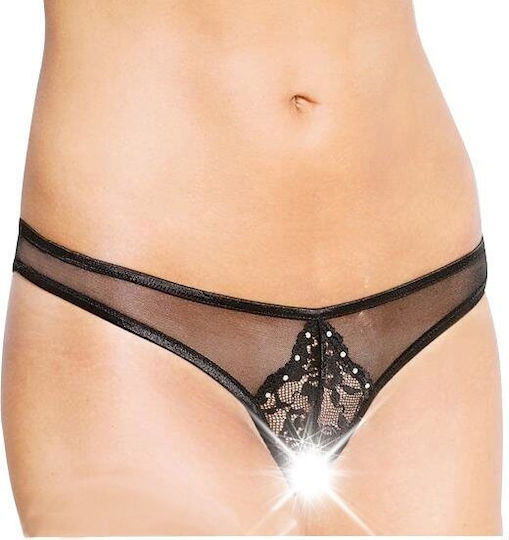 Softline 2442 String Γυναικείο Sexy String Αυτοκινήτου Black