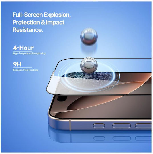 Dux Ducis 2.5D Tempered Glass Μαύρο (iPhone 17 Pro Max / iPhone 16 Pro Max)