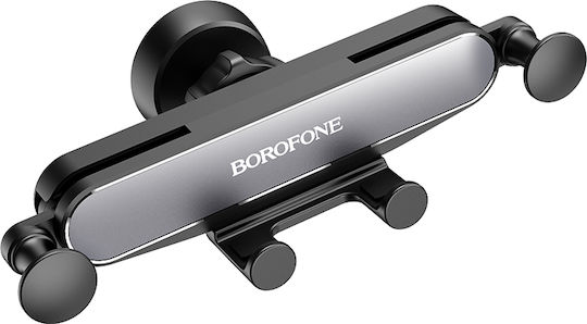 Borofone Βάση Κινητού Αυτοκινήτου 4.7" - 6.7" με Ρυθμιζόμενα Άγκιστρα Μαύρη