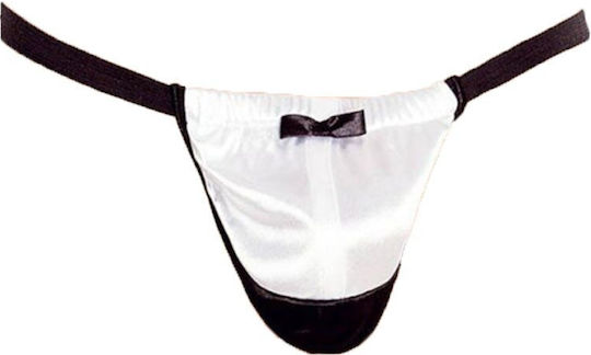 Softline 4417 Thong with Bow Tie Men's Sexy White String