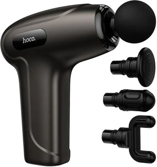 Hoco Massagepistole Körper 4 Köpfe Schwarz Hp51 Ultra Mini