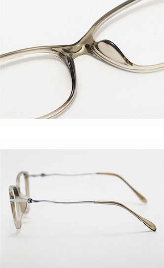 Techsuit Anti-Blue Light Glasses Reflex PC 86162 Women Round TR90 & Metal Frame AC Lens Gold Black