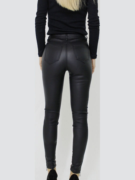 Dama Tesatura Pantaloni Push-up cu Croială Skinny Black