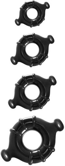 Ns Novelties Renegade Vitality Rings Set Cock Rings Schwanz Schwarz 4Stück