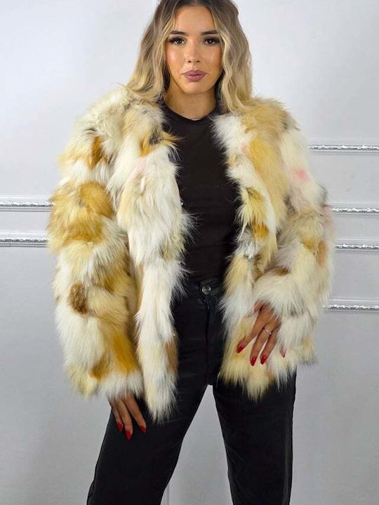 Lungă Blană de damă Cream/beige