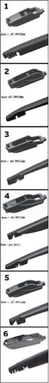 Cartech One Rear Easy Fit Ștergător Auto Spate