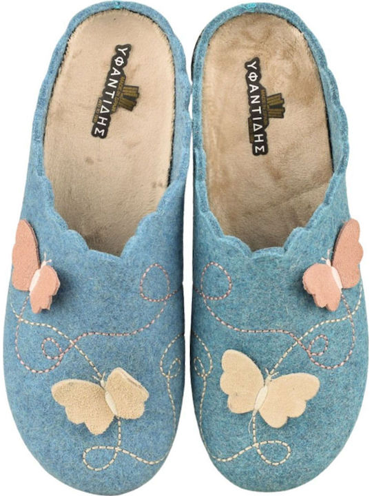 Winter Women's Slippers Light Blue