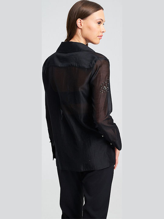 Amarisa Women's Long Sleeve Shirt Black