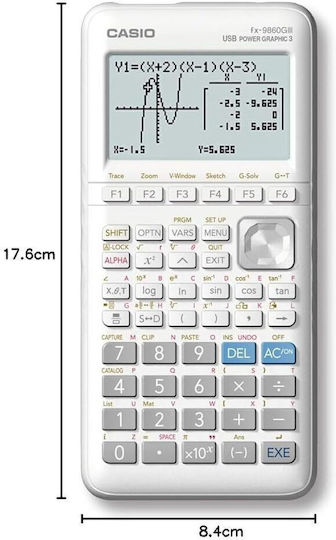 Casio Калкулатор Ежедневна употреба в Бял Цвят 1бр