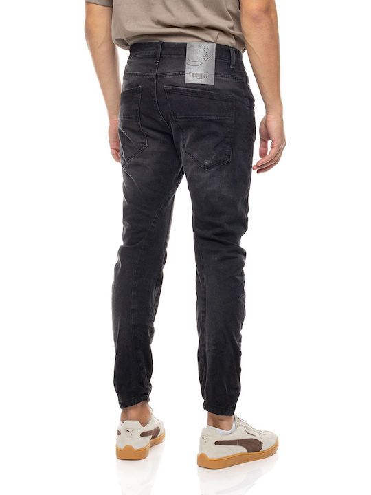 Ανδρικό Παντελόνι Τζιν Ελαστικό Washed Black