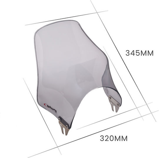 Puig Motorcycle Windshield & Windscreen Tinted Visor for Honda Monkey / Hornet for Keeway Speed for Triumph Bonneville / Scrambler / Speed / Street Twin / Thruxton 0869F