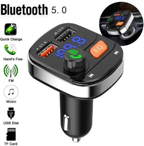 Andowl FM Transmitter Αυτοκινήτου Qc58 με Bluetooth / USB
