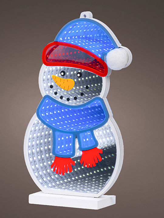Χριστουγεννιάτικο Φωτιστικό Lumineo Infinity Light Snowman Blue Scarf 153 Leds 27.2cm 489926