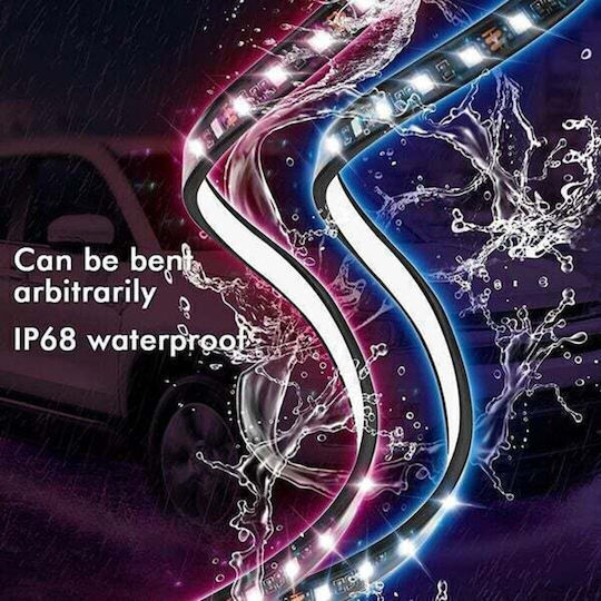 Set LED Strips RGB Music Car Underbody Tube Remote Control 2 x 90cm 2 x 120cm 4 Pcs