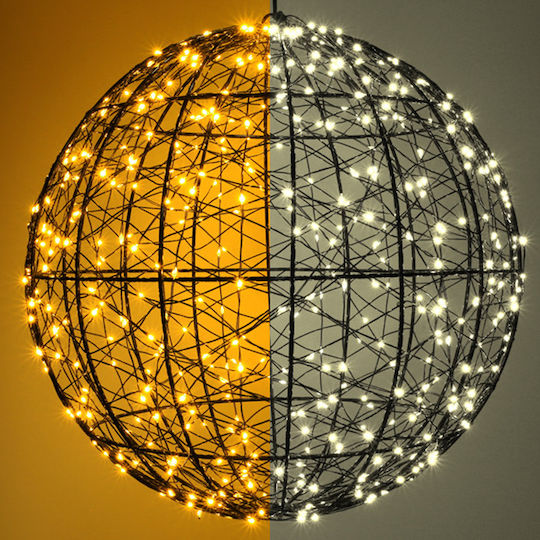 Χριστουγεννιάτικη Λάμπα 123led Extra Warm & Warm White 500 Leds 35cm Black