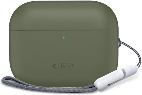 Tech-Protect Silicone Case Silicone in Green color for Apple AirPods Pro 3