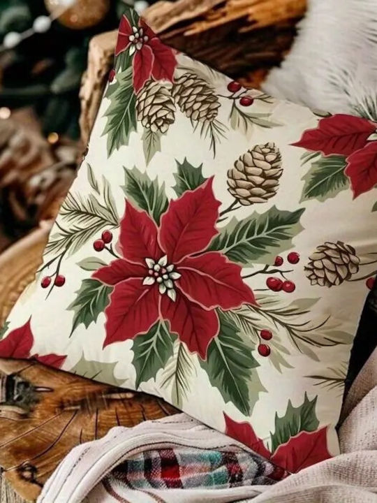 By Queen Limited Festive Edition Pillow Case Holiday Classic Red Berries 45x45cm