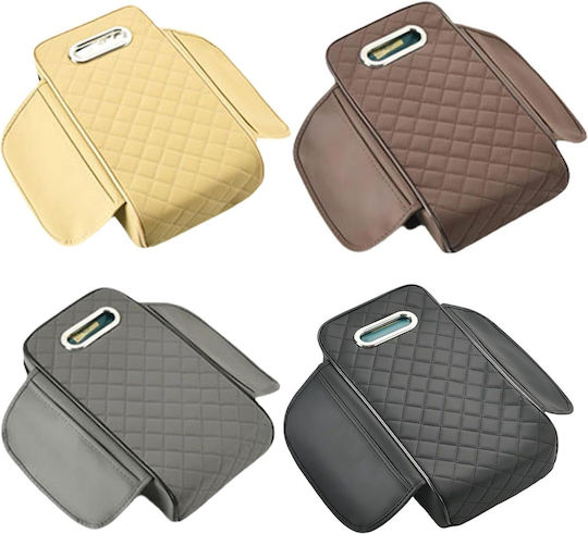 Seat Armrest Box Heightening Storage Bag Black Oem