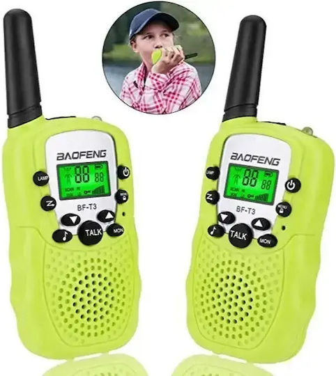 Baofeng BF-T3 Walkie Talkie with Monochrome Screen Set of 2pcs In Green Color