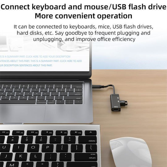 USB-A / USB-C Stație de andocare cu 4K PD Ethernet Gri (EDA008423601A)