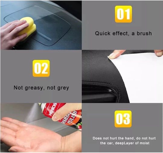 KLY Polishing Spray for Car Dashboard with Aroma Apple 297gr