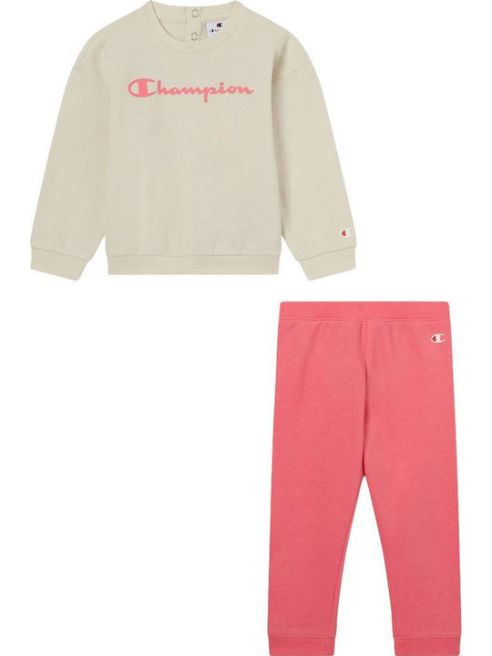 Kids Sweatpants Set Ivory