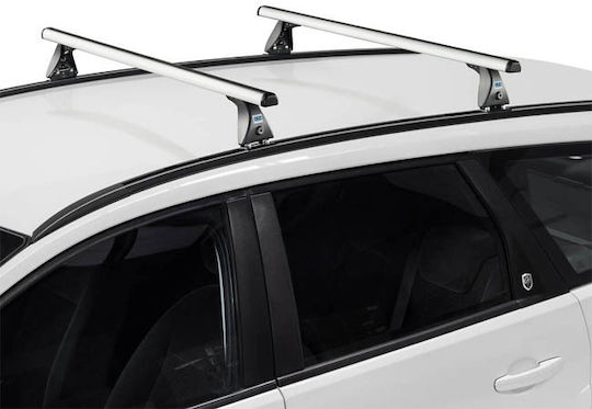 Auto Gs Μπάρες Οροφής Αλουμινίου για Skoda Yeti (Σετ χωρίς πόδια) Ασημί