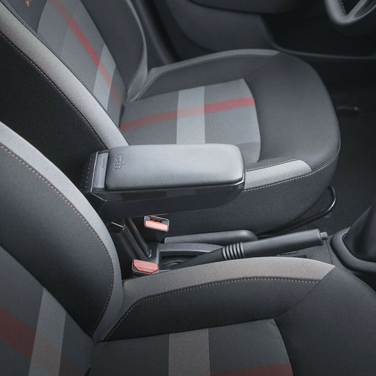 Rati Armster Car PU Armrest for Citroen C3 Aircross 2018-2021 Black